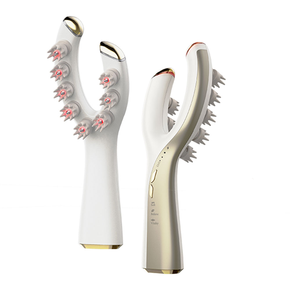 جهاز تدليك فروة الرأس بالأشعة الحمراء - يُعزز الدورة الدموية ويُحفز إنبات الشعر - يُقوي بصيلات الشعر ويُقلل التساقط - يُقلل التوتر ويساعد على الاسترخاء - نتائج ملحوظة خلال 20 جلسة
