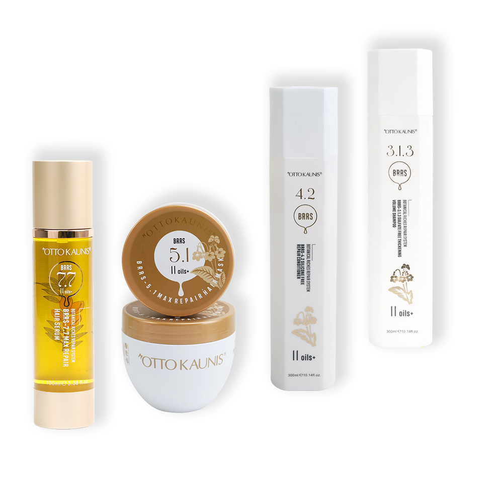 روتين العناية بالشعر لعلاج الشعر الجاف التالف والمتقصف - لشعر كثيف وناعم وأقل عرضة للتساقط والجفاف - تحتوي على زيوت طبيعية - مناسب لجميع أنواع الشعر وللشعر المصبوغ